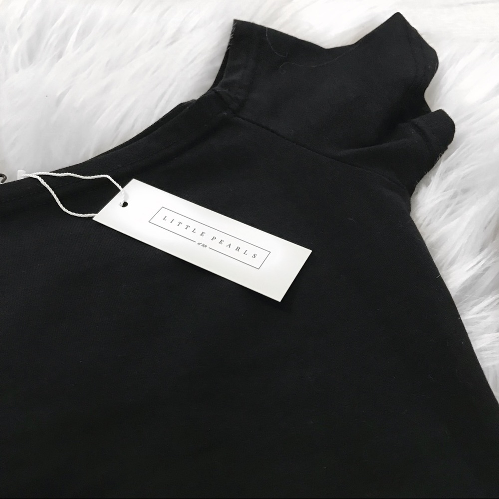 LAST 3!!! Short Sleeve Off The Shoulders Black Top - Picture 7 of 8